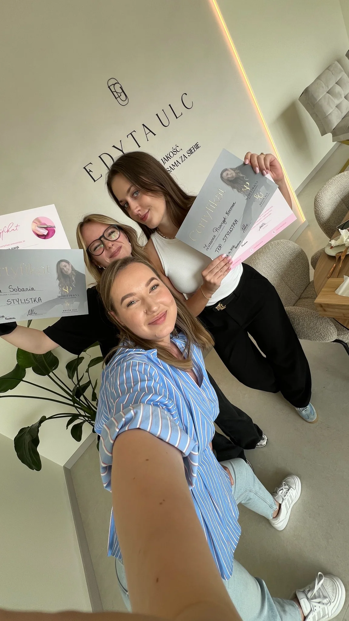 Edyta i kursantki po szkoleniu
